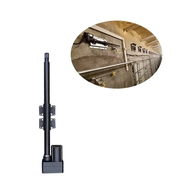 220V 110V Ac Linear Actuators 5000N 100 1500mm Stroke Electric Actuator for Farm   Air Inlet  Livestock Industry