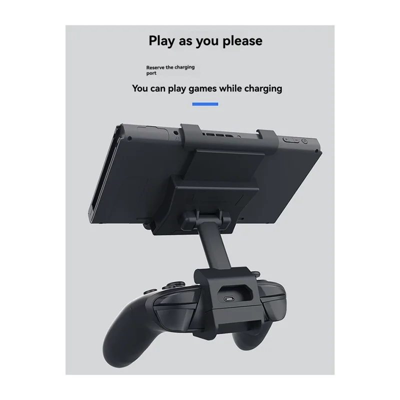 

REPLA-Adjustable Clip Mount Holder For Nintendo Switch/Lite Rotatable For NS Pro Controller Gamepad Clamp Stent