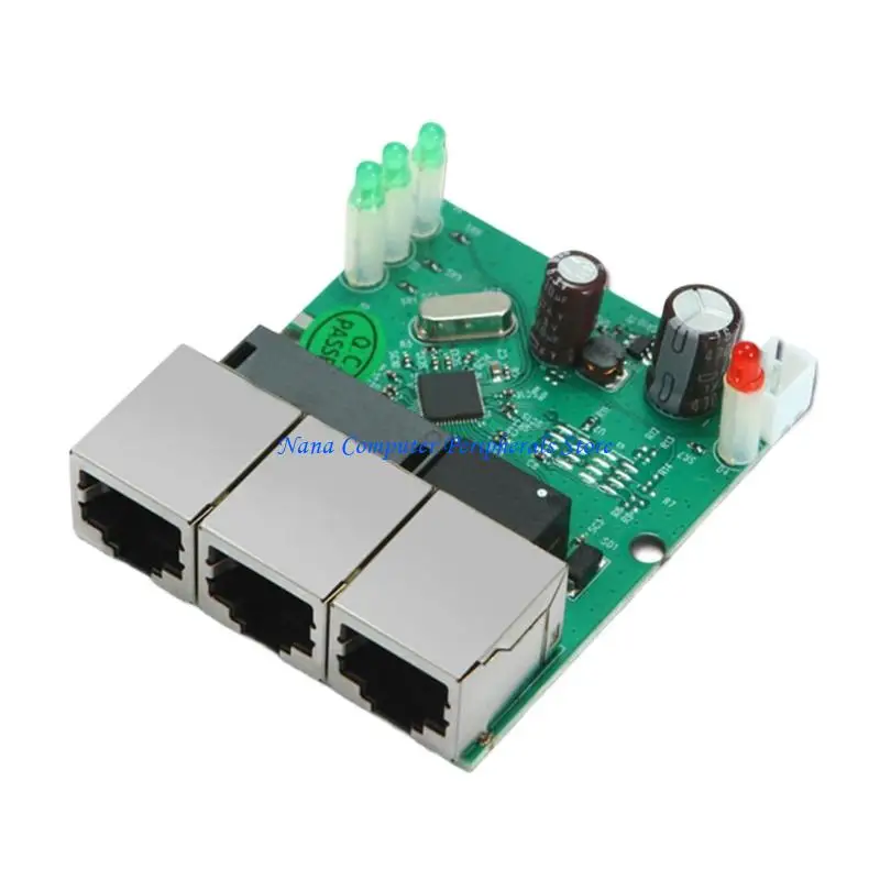 

F68C 3-портовые Ethernet-коммутаторы 100 Мбит/с, разъемы для платы модуля печатной платы, светодиодные индикаторы для простого