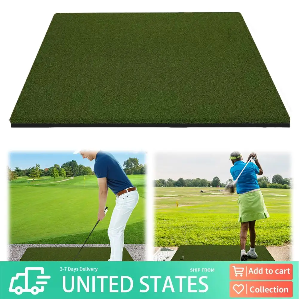 

Искусственный газон 5x5 футов, 35 мм, для гольфа, для отработки ударов, для тренировок на заднем дворе/в гараже/на поле для гольфа/на симуляторах