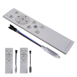 Kontroler LED z płynącą wodą z 12-klawiszowym pilotem RF dla WS2811 pojedynczy kolor płynący wyścig konny Pixel LED Strip Light DC12V-24V