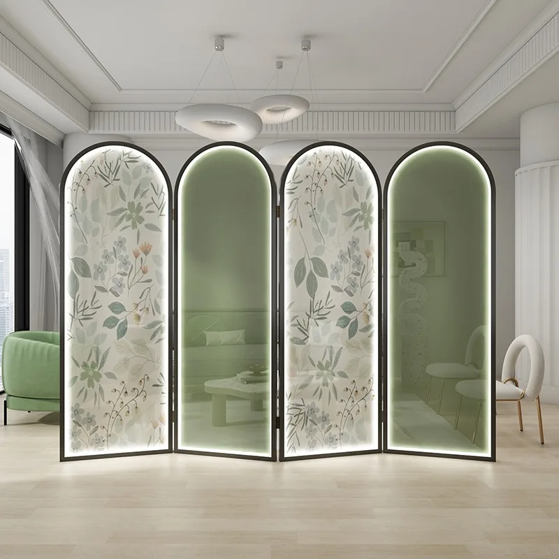 

Nordic screen, living room American style, partition folding, mobile bedroom