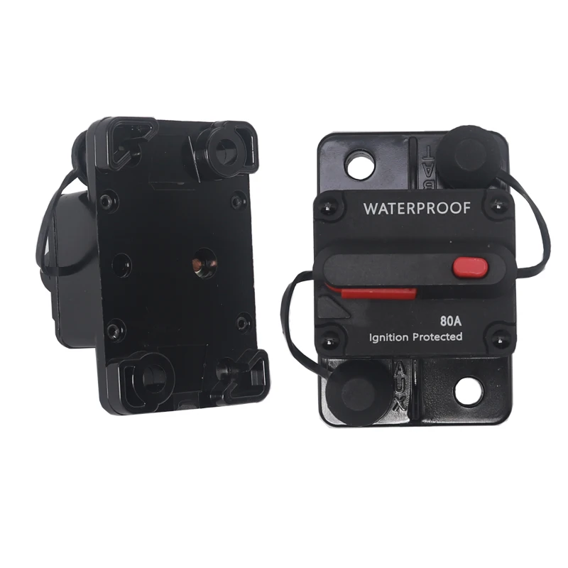 【1PCS】DC 12-48V Waterproof Car Boat Auto AMP Circuit Breaker Fuse Reset 30A-80A 100A 120A 150A 200A 250A 300A