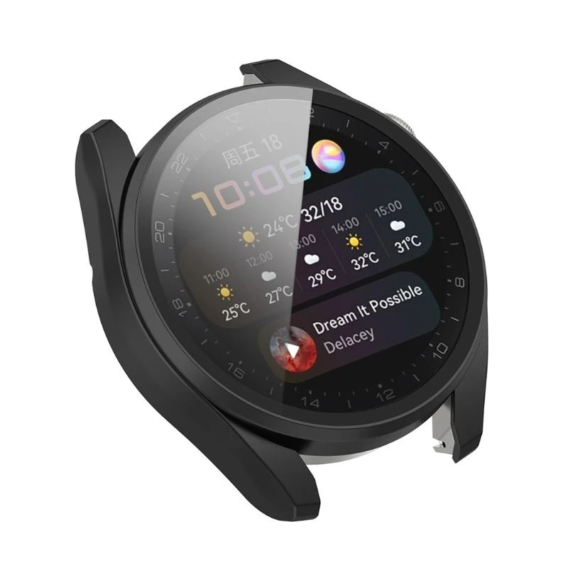 

Tempered Glass One-piece PC for Shell Protector for Case Cover for Huawei Watch3