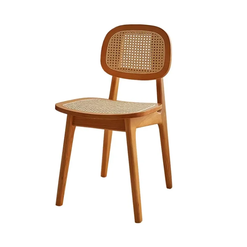 Rattan Accent Chair Durable Indoor-Outdoor Rattan Chair for Patio Use W 48cm Coffee Table Companion Stool Boho-Chic Rattan Chair