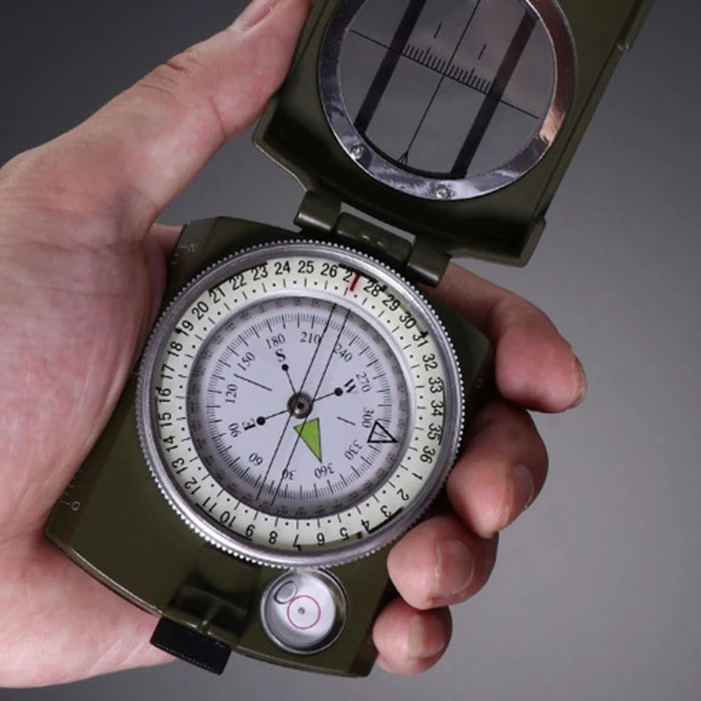

Multiuse Compass Portable Pocket Ruler Magnifier Hiking Fishing Camping Hunting Measurement Tools Surveying Outdoor