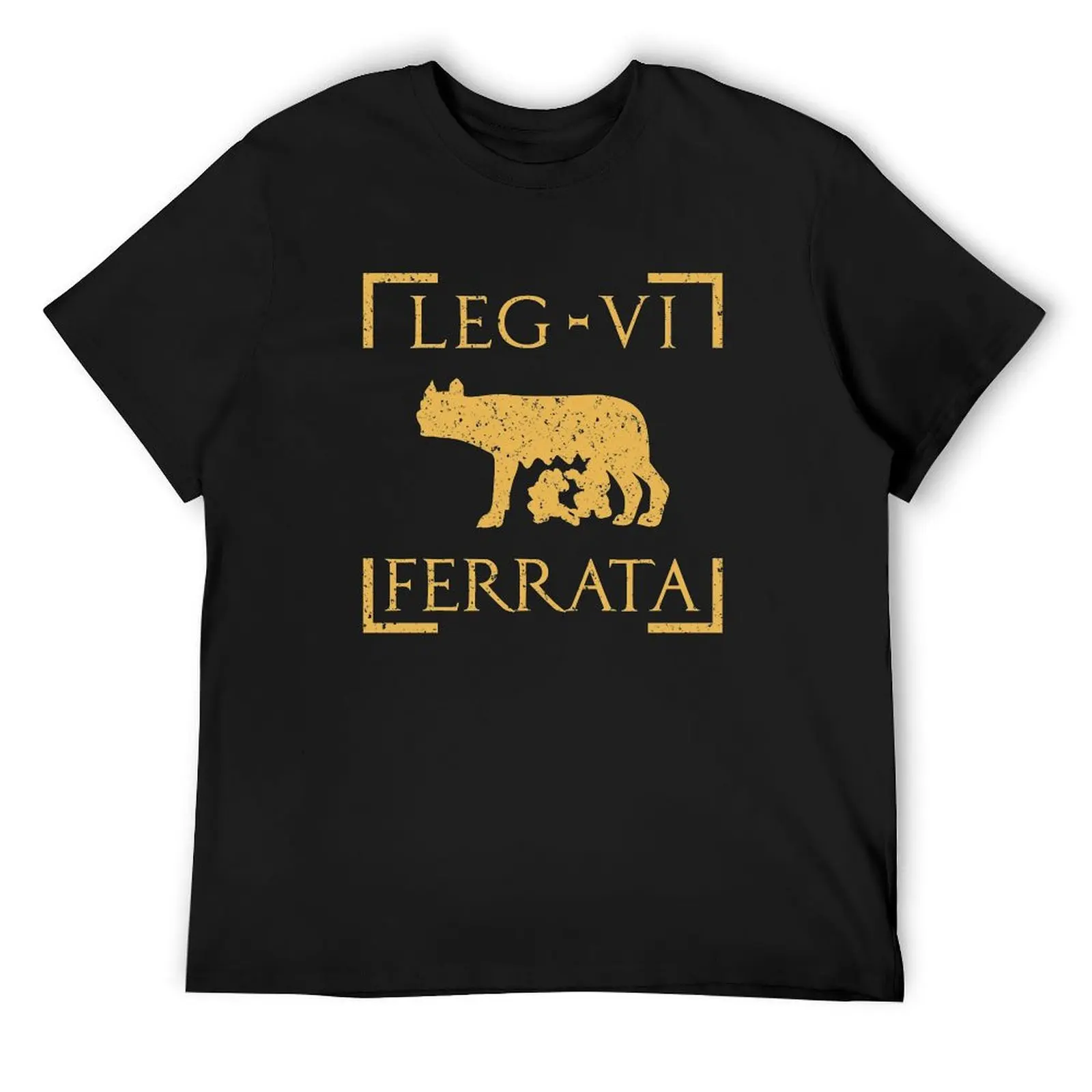 Legio VI Ferrata Lupa Romana Roman Legion T-Shirt graphics graphic t shirt vintage Short sleeve tee men