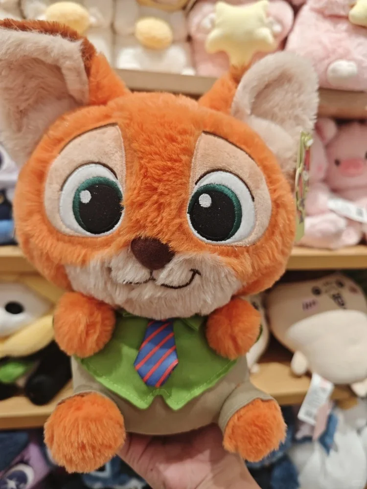 الأصلي 26 سنتيمتر Miniso Zootopia ألعاب من نسيج مخملي الكرتون لينة أرنب جودي الثعلب نيك ألعاب من نسيج مخملي Kawaii Peluche وسادة هدايا أعياد ميلاد للأطفال