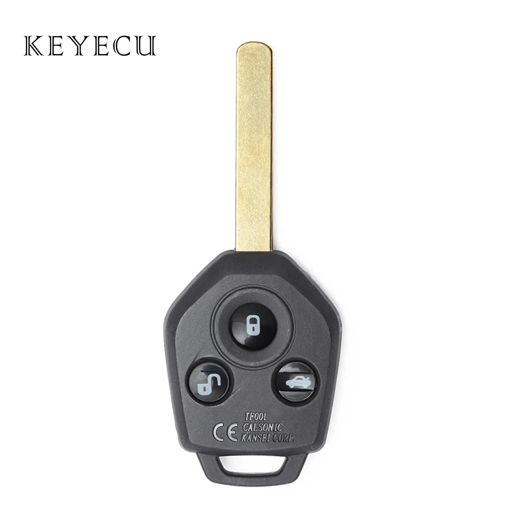 

Keyecu Replacement Remote Car Key Fob 3 Buttons 433MHz with 4D62 Chip for Subaru Forester