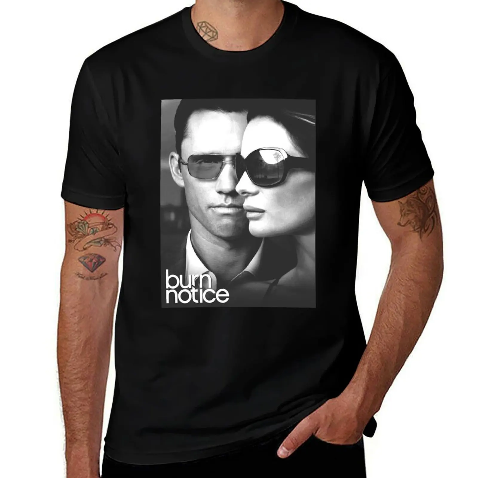 Burn Notice T-Shirt High Elasticity Sports Tee Shirt T-Shirt