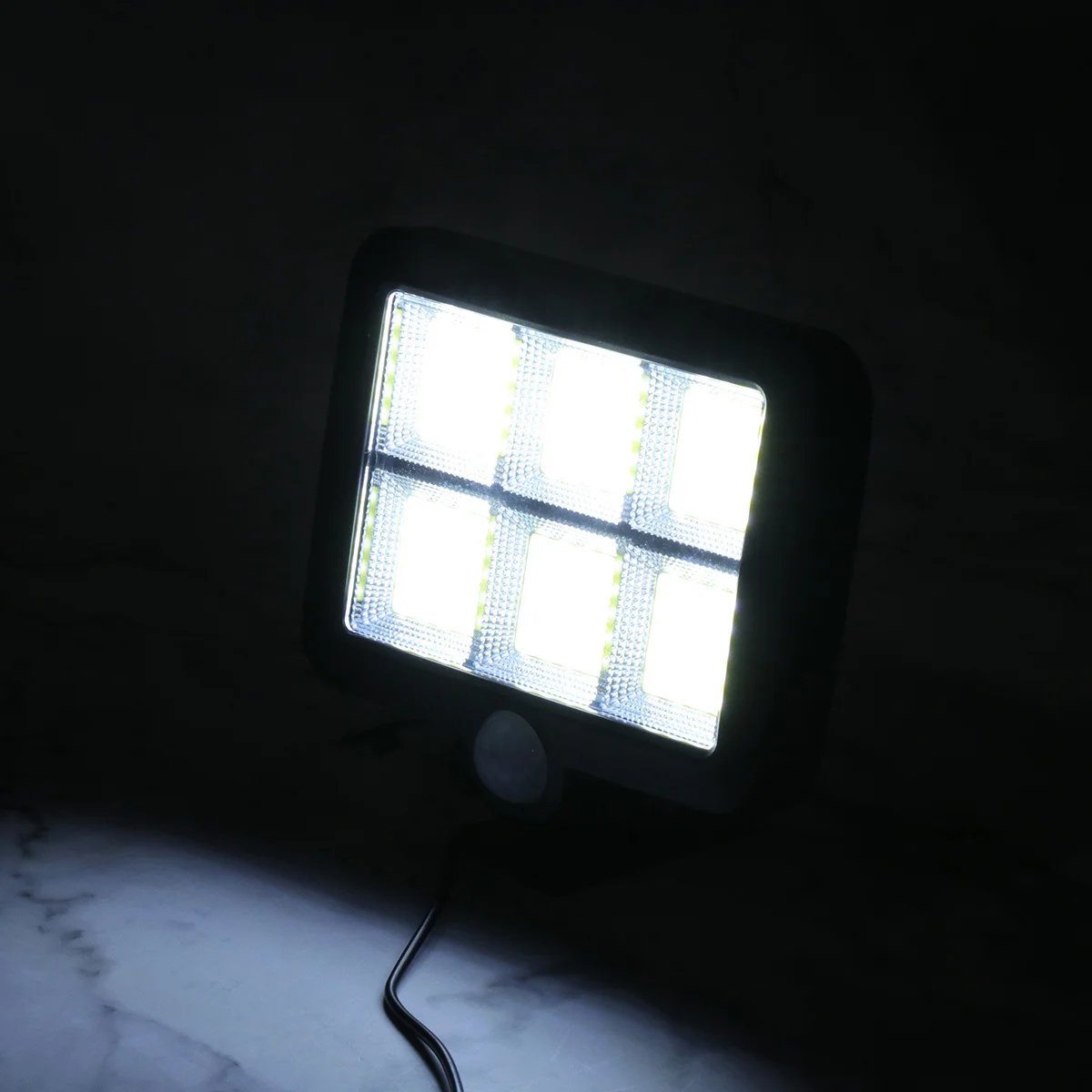 120 Cob الشمسية الاستشعار الجدار مصباح السوبر مشرق Ip65 مقاوم للماء في الهواء الطلق سبليت تصميم 5 متر تمديد خط لحديقة سياج سطح السفينة #3