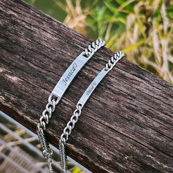 2Pcs/set Custom Name Couple Bracelets