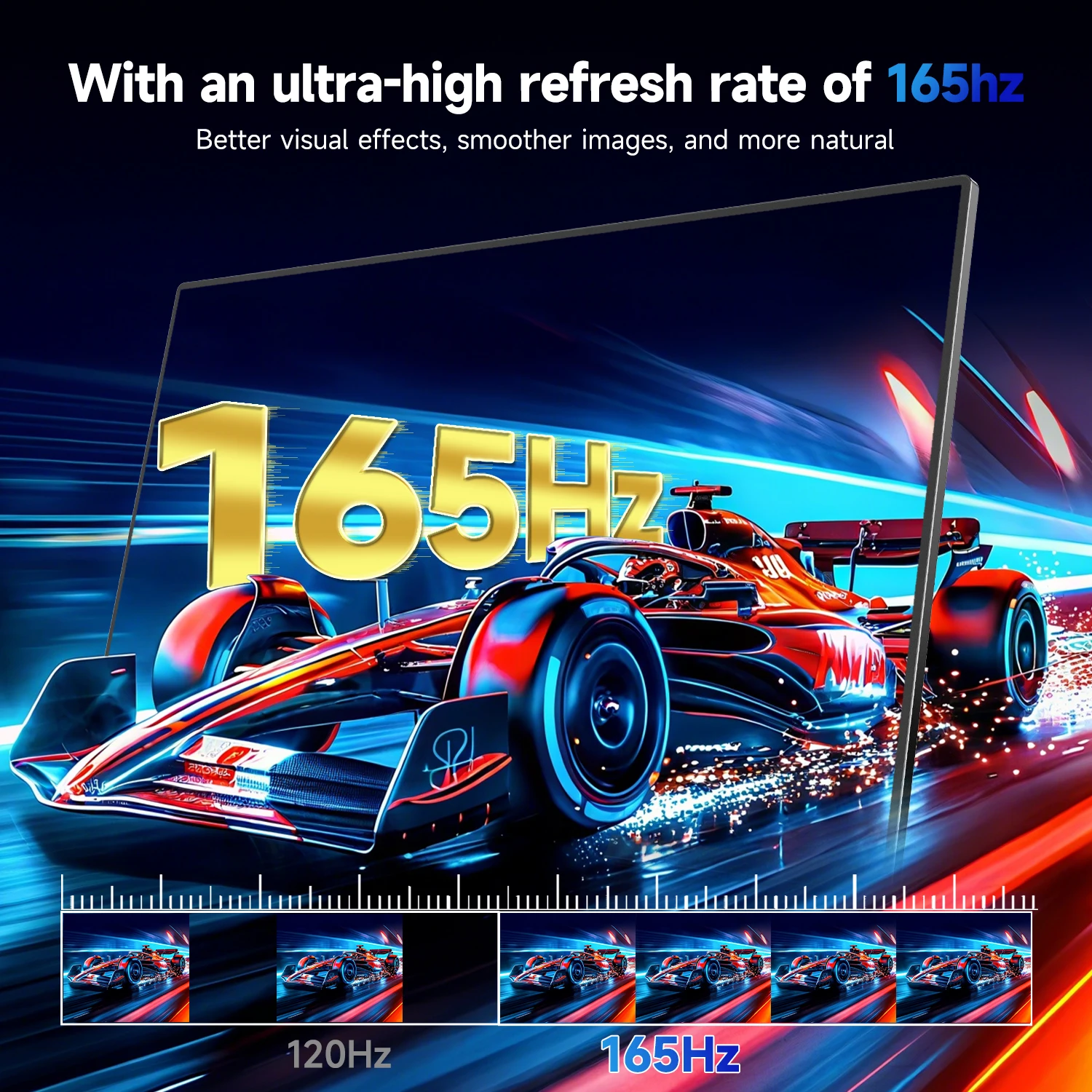 شاشة UPERFECT المحمولة التي تعمل باللمس مقاس 24.5 بوصة 2K 165 هرتز للألعاب تعمل باللمس مع FreeSync HDR Type-C HDMI لأجهزة الكمبيوتر المكتبية والكمبيوتر المحمول وماك والكمبيوتر الشخصي والهاتف ومكبرات صوت مدمجة وحامل قاب