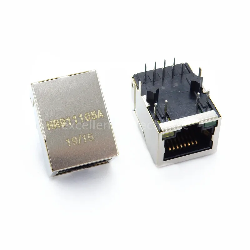 5PCS HR911105A Ethernet Interface RJ45 Network Transformer 100M Single Port RJ45 Connector