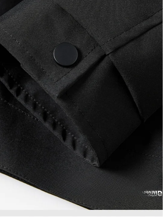 American high street design vintage workwear jaet masculino primavera outono gola flip retro versátil outerwear fibra de poliéster