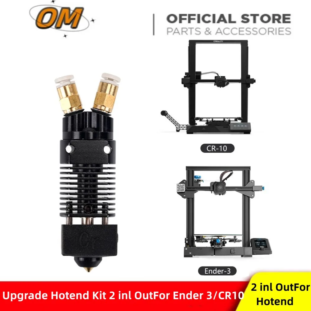 Ender3 Hotend Kit Dual Color Printing 1.75mm 2 in1 Out 3D Printer Hotend For Ender 3 CR10 Direct Bowden Extruder Upgrade