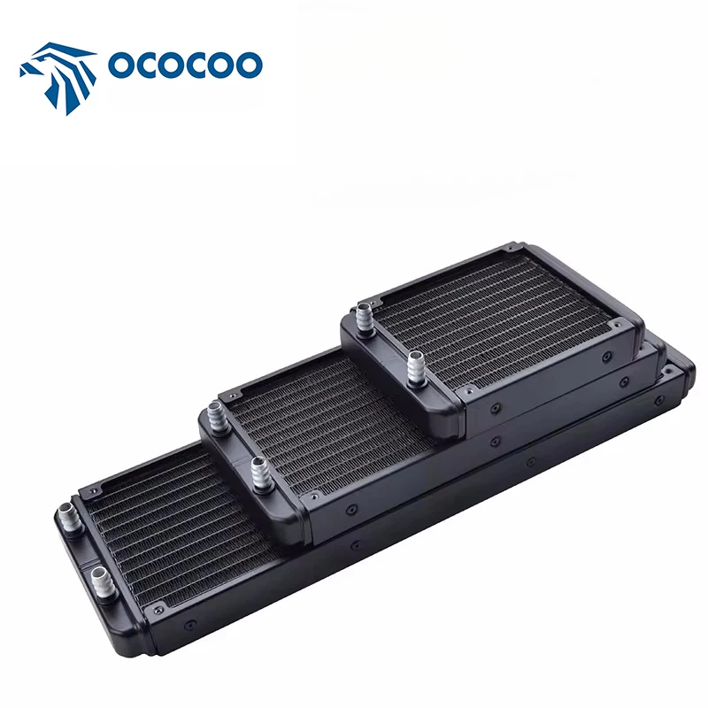 

OCOCOO Radiator Aluminum 8MM Fixed Port 120mm 240mm 360mm For 120mm Fan Liquid Cooler DIYComputer Water Cooling System Fittings