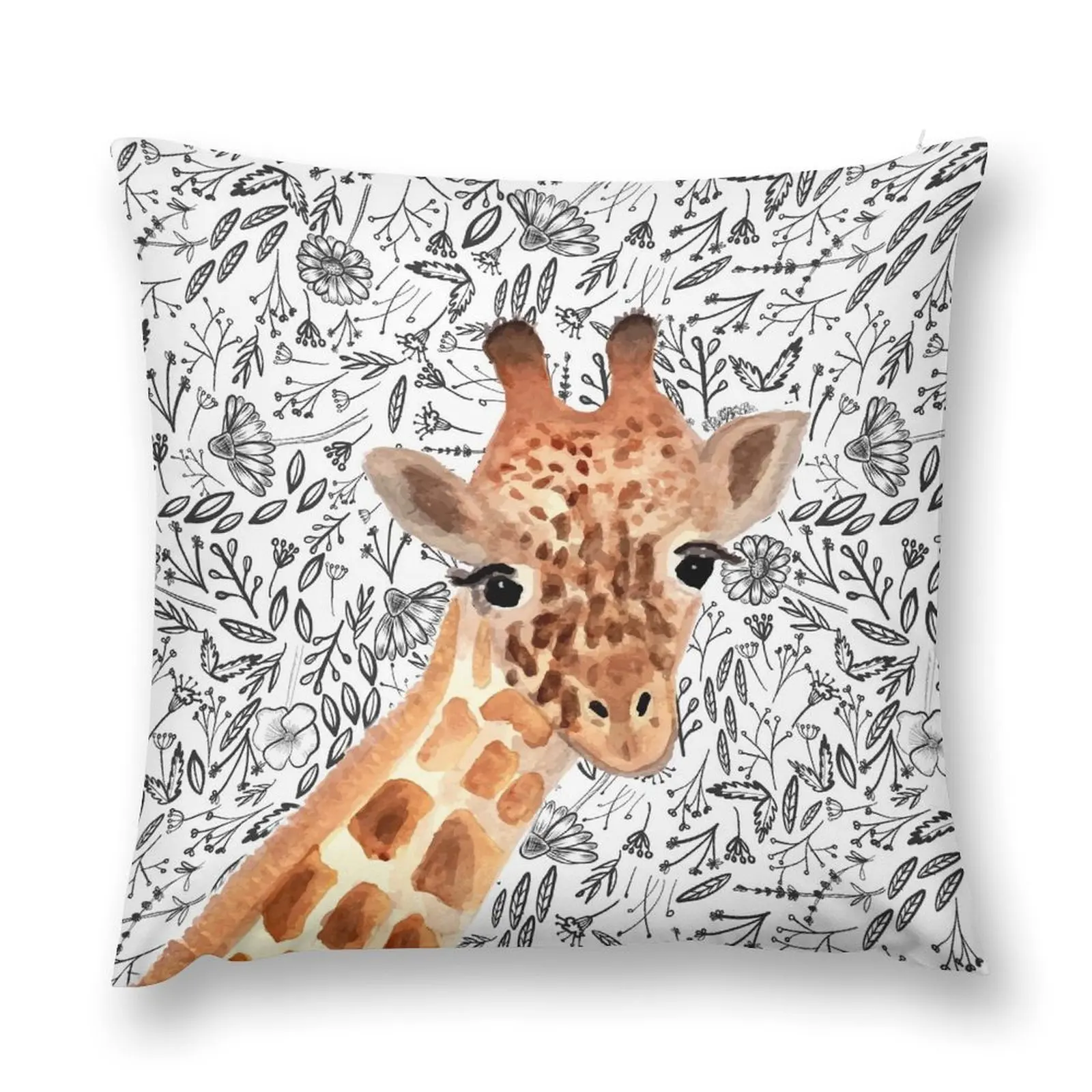 

Watercolor Giraffe Throw Pillow Anime Cushion Cover Set Throw Pillow Decorative pillow case