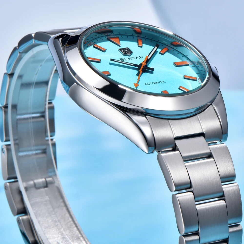 2025 ใหม่BENYARนาฬิกาผู้ชายLuxury Mechanicalนาฬิกาข้อมือนาฬิกาอัตโนมัติสําหรับMan Luminousนาฬิกากันน้ําผู้ชายของขวัญกล่อง