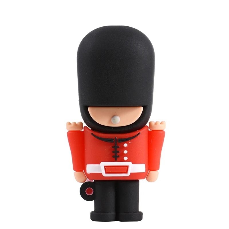 펜 드라이브 만화 가드 USB 2.0 플래시 드라이브 128GB 64GB 32GB 키 체인 메모리 스틱 크리 에이 티브 선물 16GB 노트북 USB 스틱 8GB