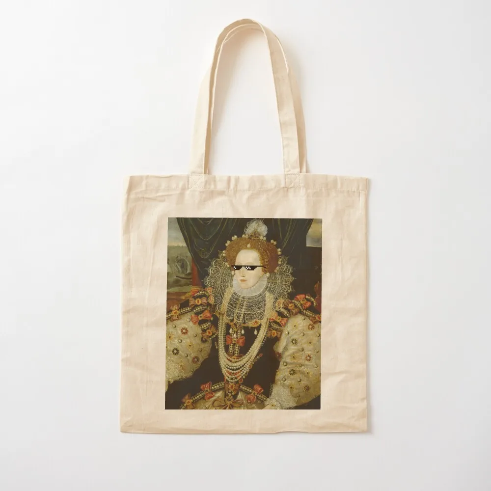 Elizabeth I in Sunglasses (5) Tote Bag Canvas shoulder bag the tote bag bags woman 2025 canvas tote