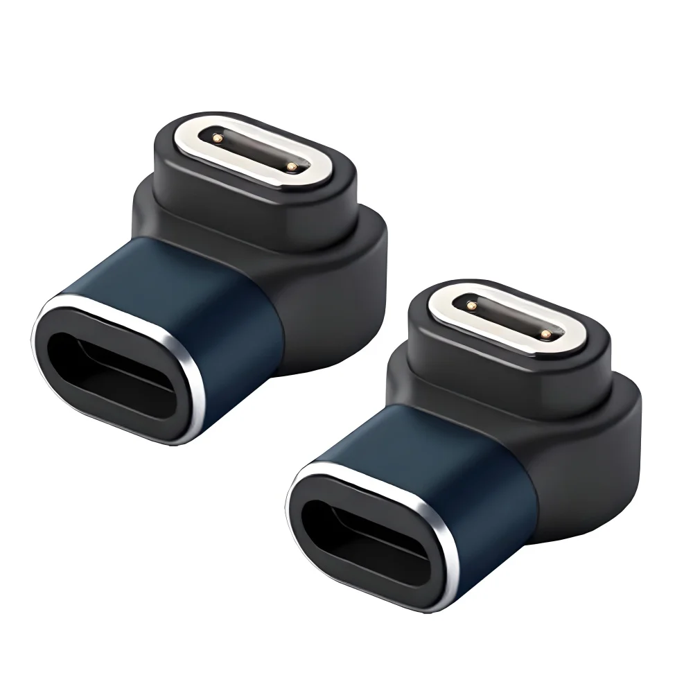 2 قطعة/الوحدة المغناطيسي ساعة ذكية محول الشحن العمودي USB نوع-C إلى 2-Pin متوافق مع IMOO Z6 Z6S Z6Pro Z7 Z7A Z7S
