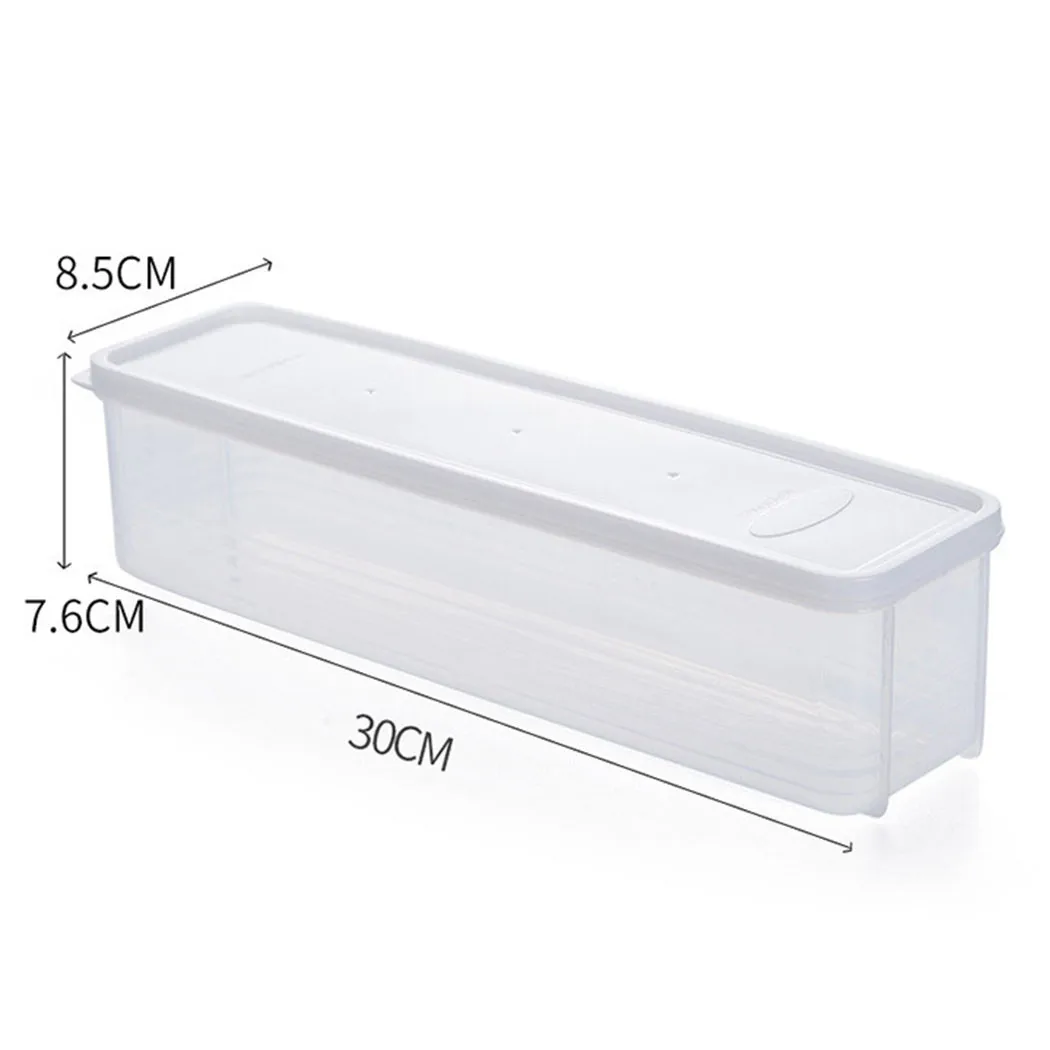 Moisture-Proof  Household Noodle Translucent Storage Box Spaghetti Food Container With Cover Fresh-keeping Box Kitchen Storage