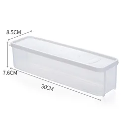 Moisture-Proof  Household Noodle Translucent Storage Box Spaghetti Food Container With Cover Fresh-keeping Box Kitchen Storage