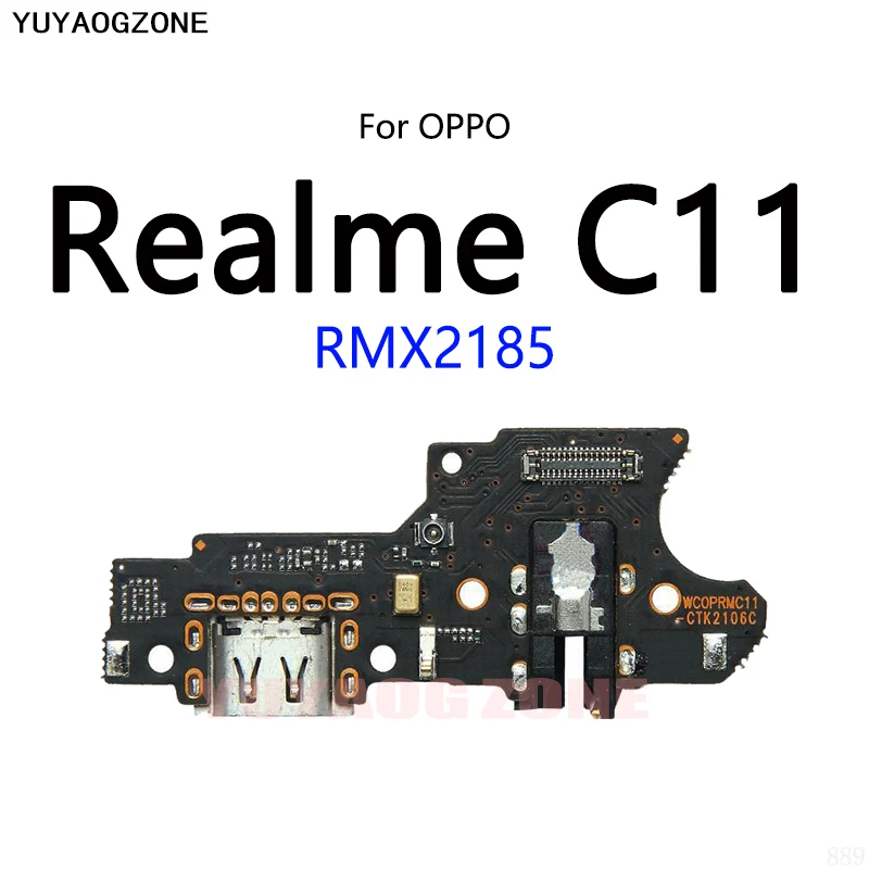 Puerto de carga USB, conector Jack, Cable flexible para OPPO Realme C21Y C21 C11 2021, módulo de placa de carga