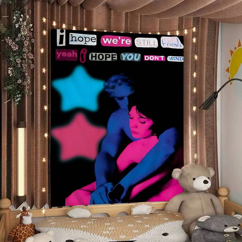 T-TV G-Girl Printed Large Wall Tapestry Wall Hanging Decoration Household Decor Blanket