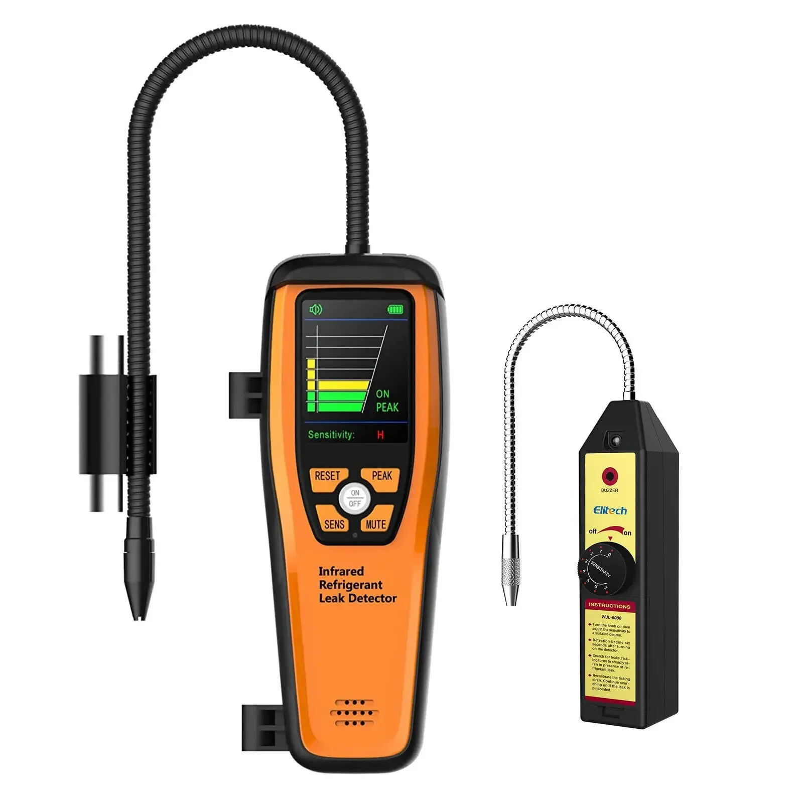 

Elitech ILD-200 Advanced Refrigerant Leak Detector&WJL-6000 Halogen Tester HVAC