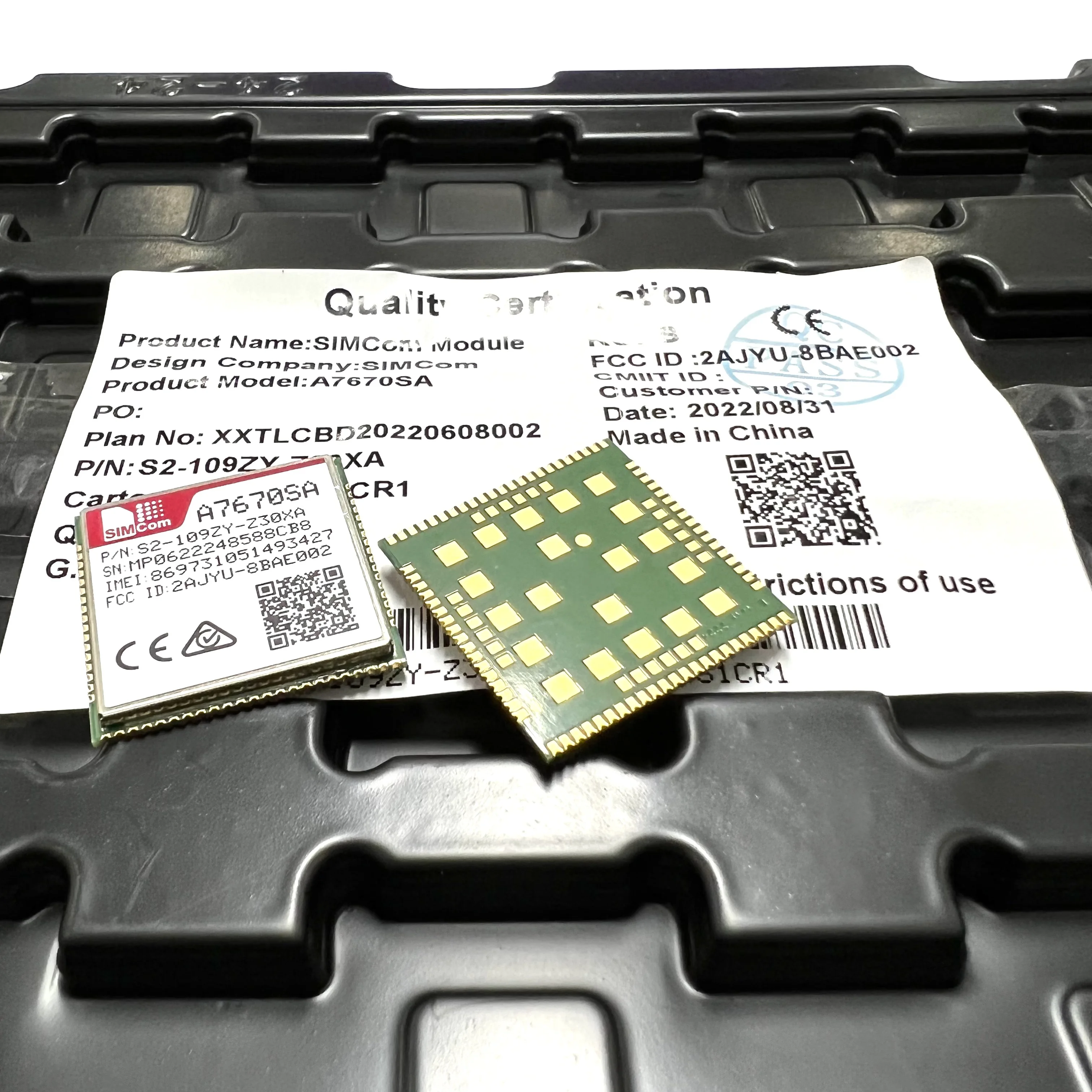 SIMCOM A7670 Series A7670SA A7670SA-LASE 4G LTE Cat1 Module Data version Without GNSS for New Zealand/Australia/South America