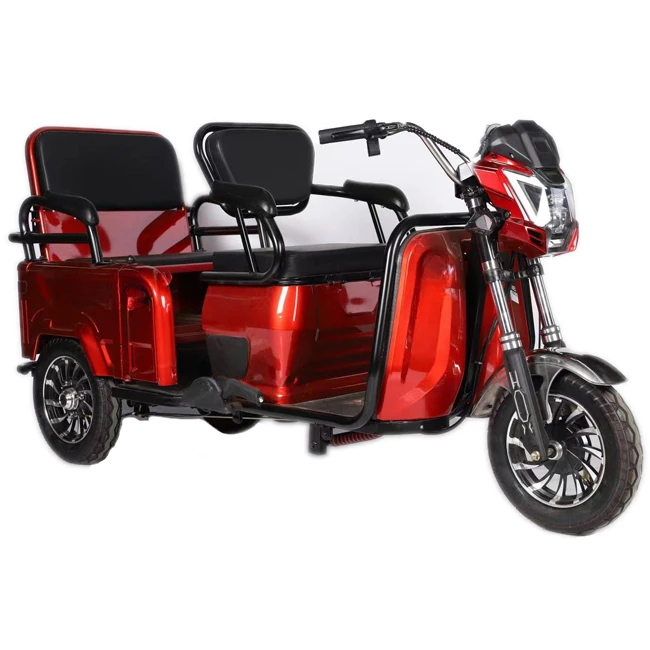 Three Wheel Electric Mobility Tricycle for Elder Passenger Tricycle Rickshaw Cargo Vehicle Steel Hebei 60V Brushless Eec 3 Hours