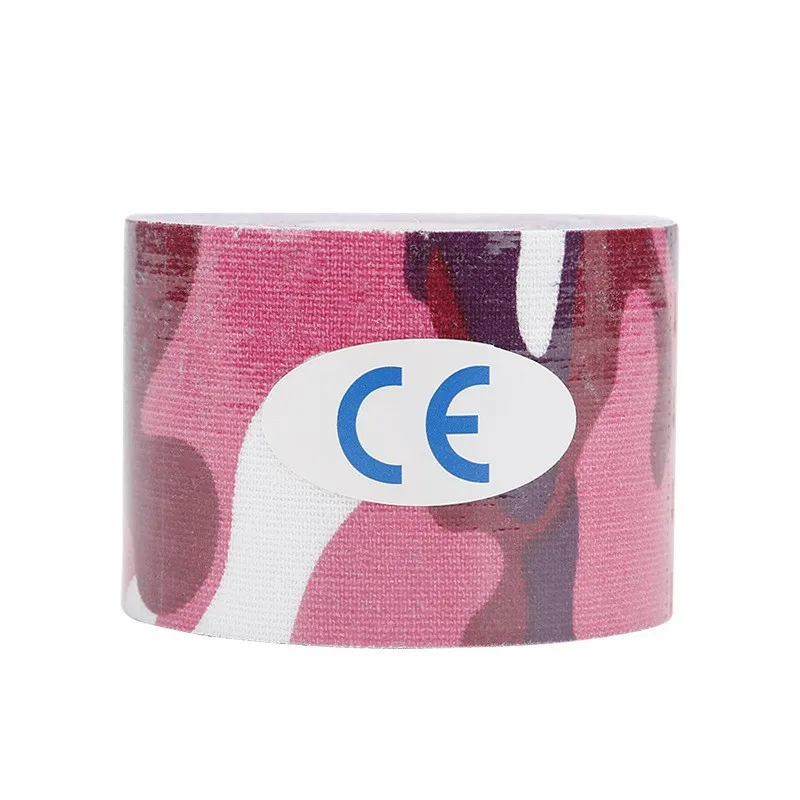 3-Farben-Tarnmuster Elastisches Sport-Schutzband Kinesiologie-Tape Muskel-Tape Brust-Tape Lifting-Tape Bandage – Detail 6