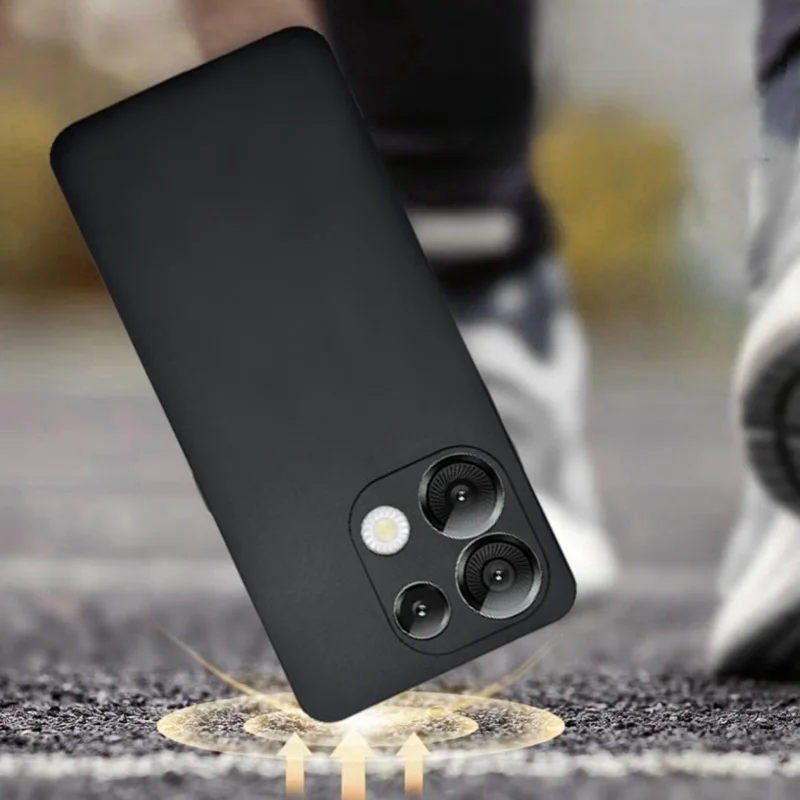 For Umidigi G9 Note90 Full Protection Case For Umidigi G9 Note90 Full Frosted Black Material Soft TPU Shockproof Back Phone Case