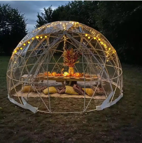 Outdoor Coffee Shop Romantic Couple Date Yurt Igloo Hotel Tent