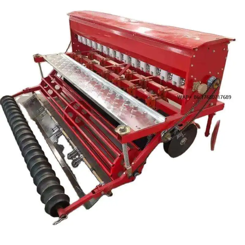 12-Row Agricultural Seed Drill Machine - Durable Farm Planter for Corn Rice Wheat Planting