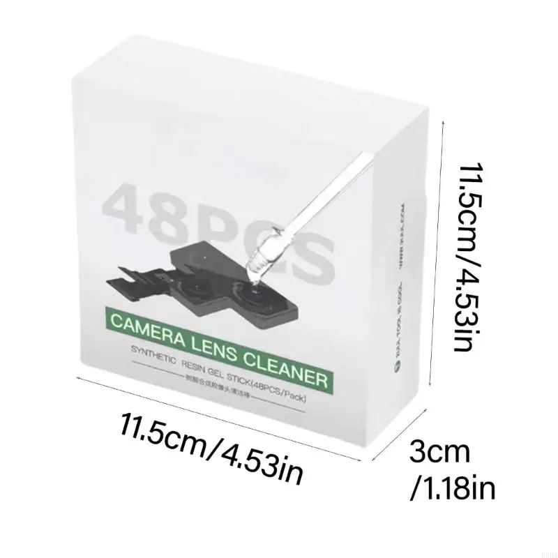 E8BA 48pcs Handykamera -Objektivreiniger Synthetischer Harzstäbchen Staubfingerabdruck Telefon Kamera