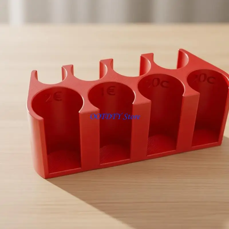 367A 8 Compartment Coin Organizers Box PETG Storage Box for Easy Money Storage