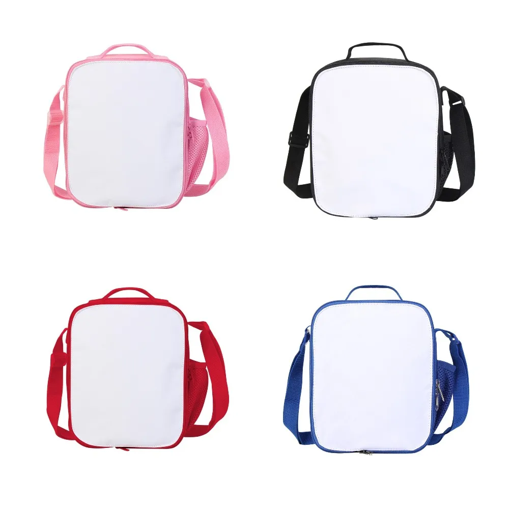 

Sublimation Blank Insulate Lunch Bag Shoulder Handbag Keep Warm Student Polyester Portable Outdoor Office Crossbody Bag