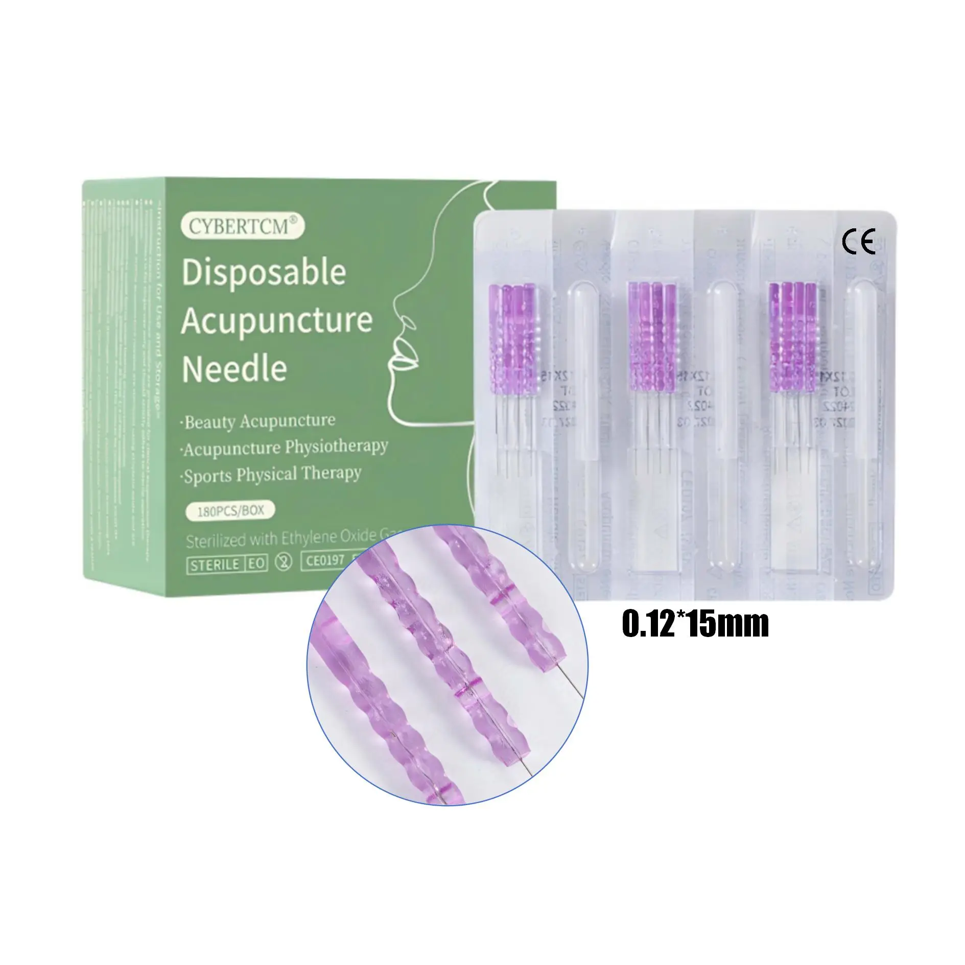 

CE Certified Disposable Sterile Plastic Handle Facial Beauty Acupuncture Needles for Skin Rejuvenation