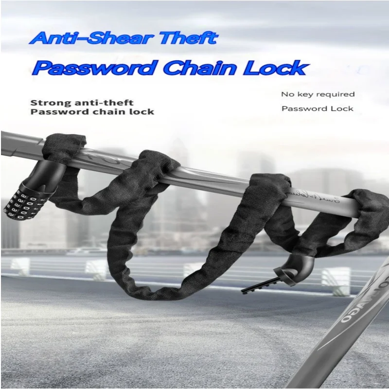 

Bicycle Password Chain Lock, Anti-shear and Anti-pry Battery Motorcycle Lock Chain, Bicycle Anti-theft Chain Lock, Car Lock