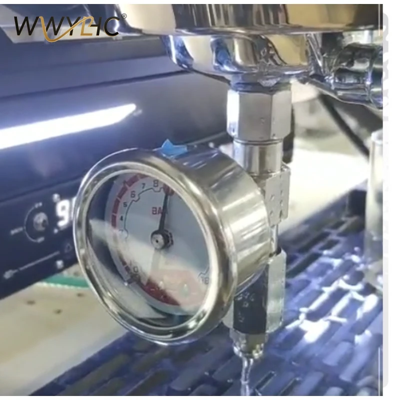 

Suitable for Pressure Measuring Handles Commercial Home Coffee Machine Extraction Pressure Calibration Tool, with Pressure Gauge