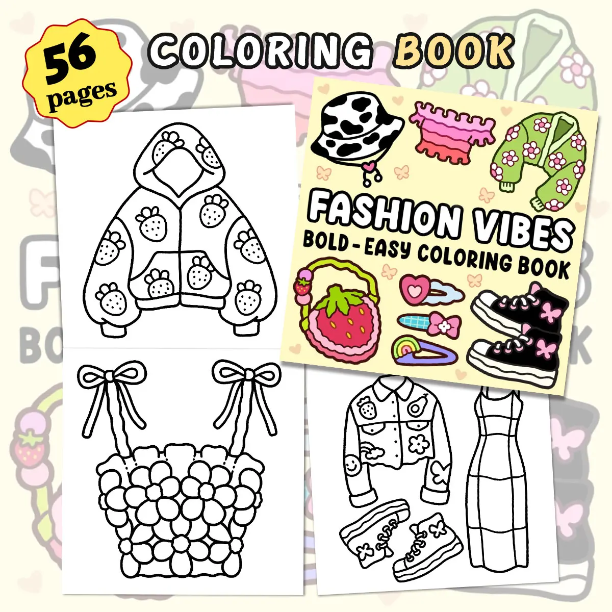 Simple Dreamy Coloring Book，Exquisite illustrations make it the top choice for adults and teenagers to relax and relieve stress