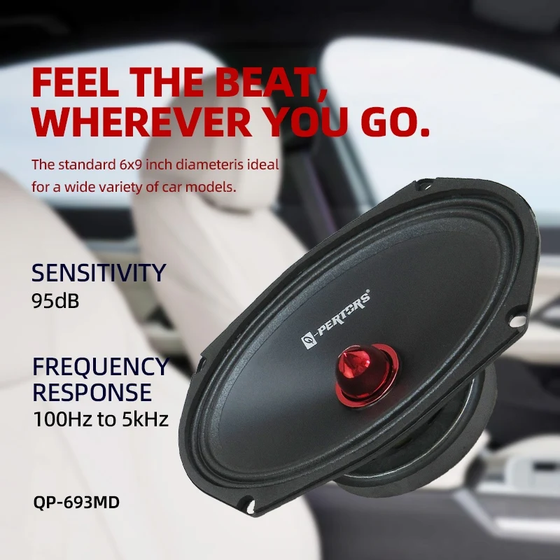 1 قطعة 6x9 بوصة مكبرات صوت للسيارة 1200 واط منتصف المدى العالمي السيارات الصوت الموسيقى مضخم صوت ستيريو المغناطيسي سيارة HiFi مكبر صوت محوري