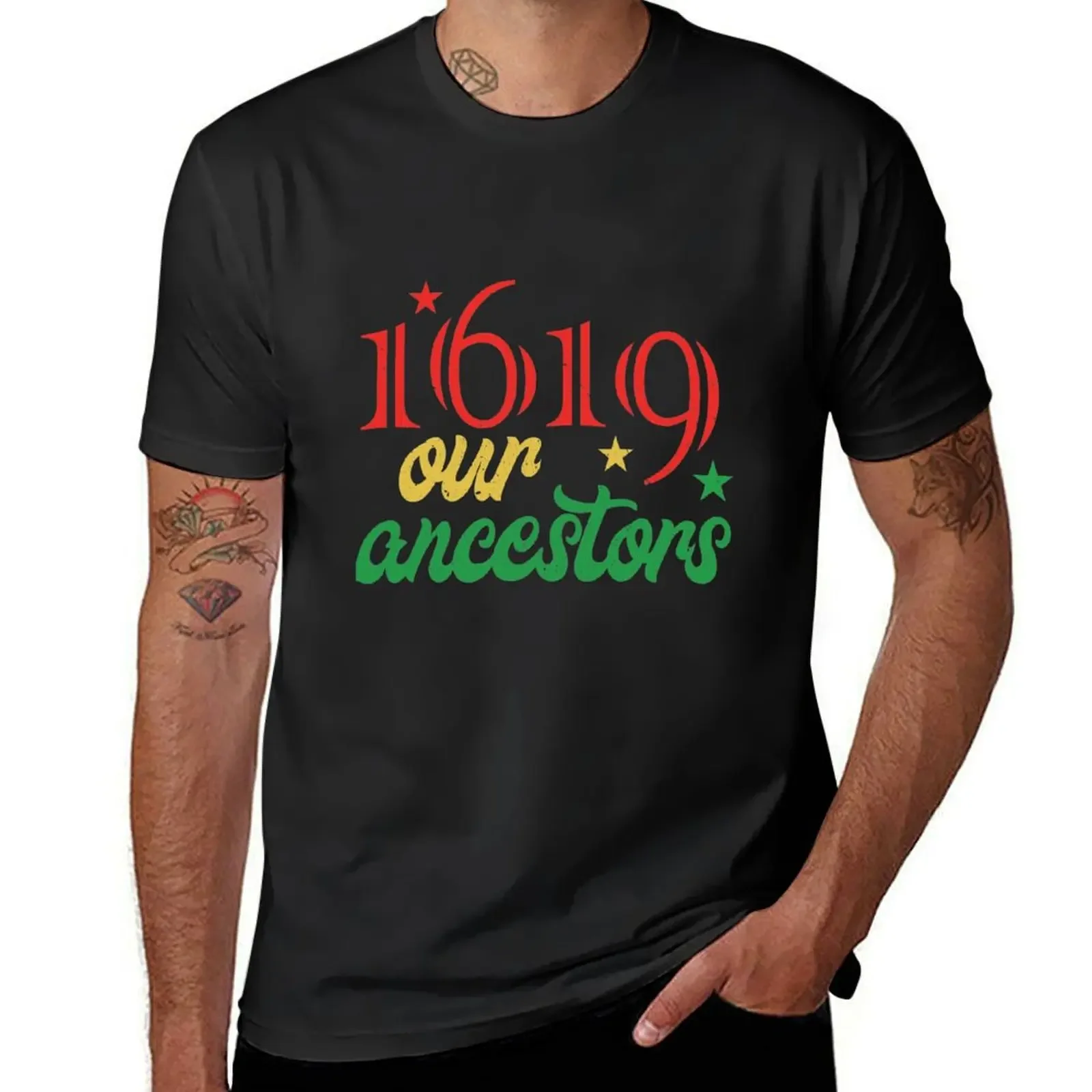 1619 Our Ancestors Project, Black History Month Vintage T-Shirt cute clothes tops for a boy t shirts for men graphic