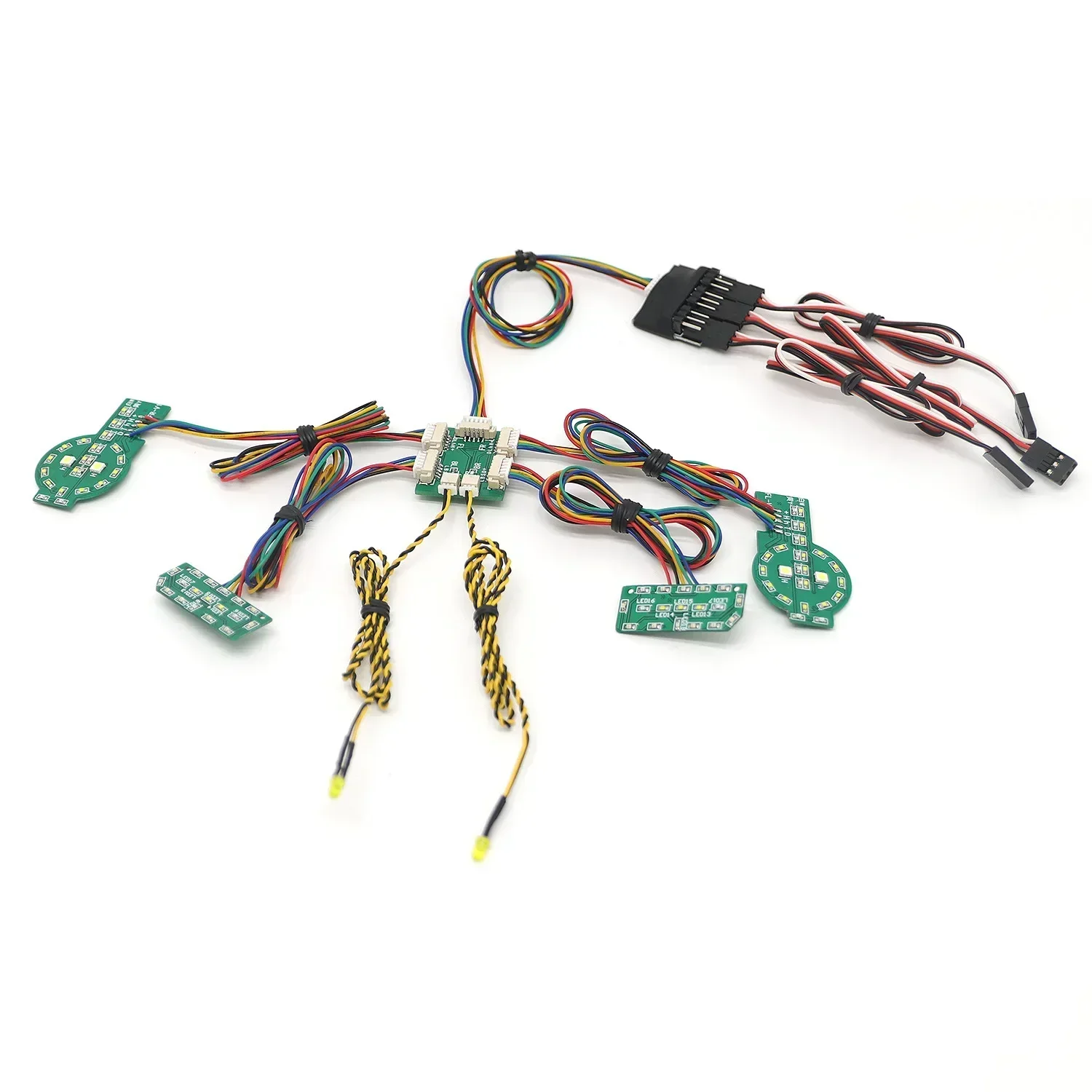 LED Işık Sistemi Ön ve Arka Lamba Grubu Trxs TRX4 Defender TRX-4 1/10 RC Paletli Araba Dönüş Sinyalleri Fren Lambaları