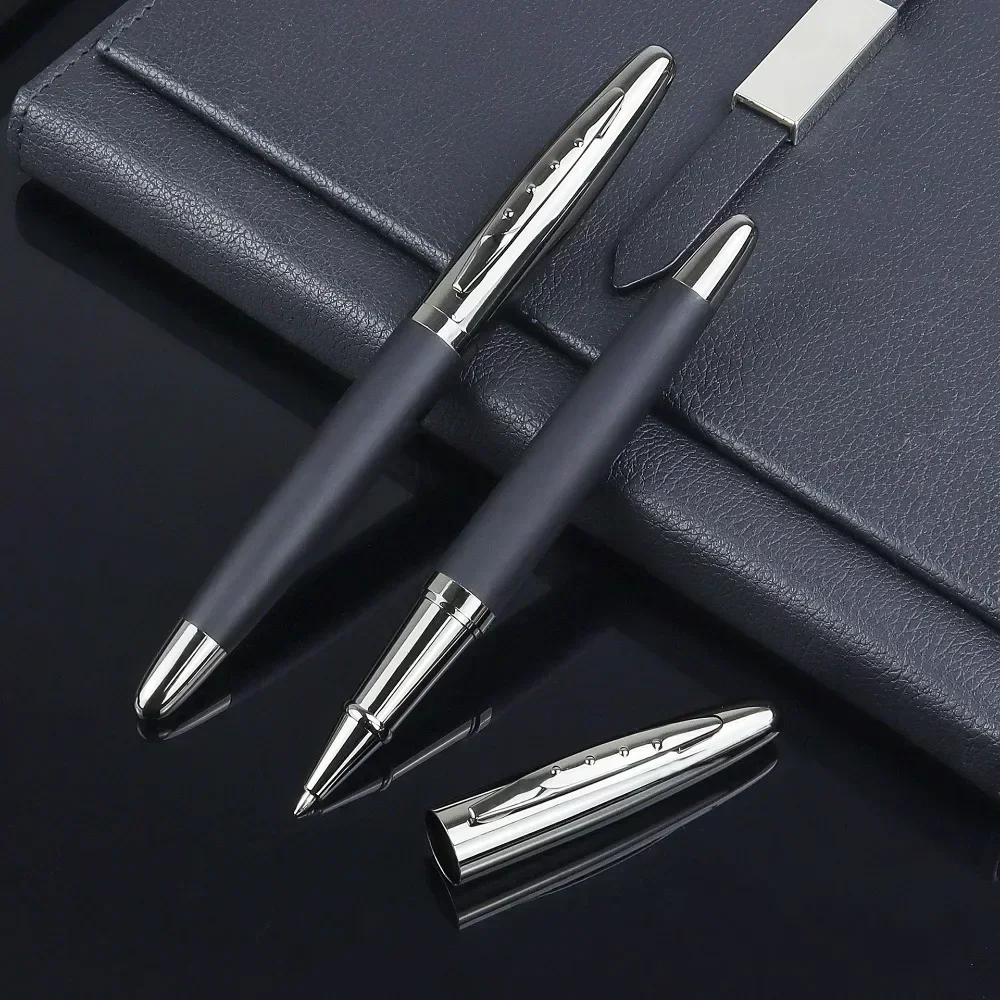 Luxury High-quality Metal Ballpoint Pens, Business Office Supplies, Signature Pens, Customized Logos, Gifts, Neutral Metal Pen