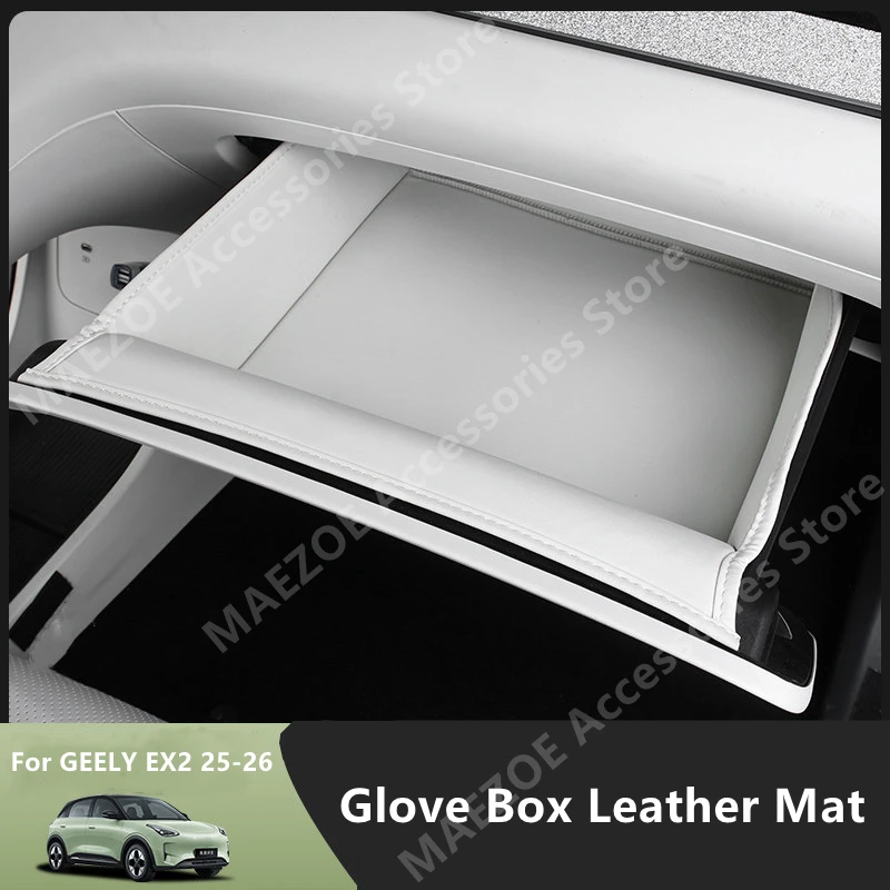 For GEELY EX2 25-26 Glove Box Leather Mat,Car Interior Decoration Protection Modification Accessories Refit