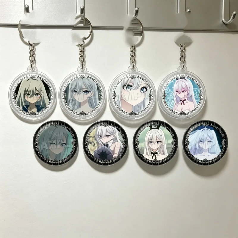 Playing Death Games to Put Food on the Table Anime Yuki Bemya Aoi Acrylic Keychain Bag Pendant6cm Gifts for Friends Bag KeyRing
